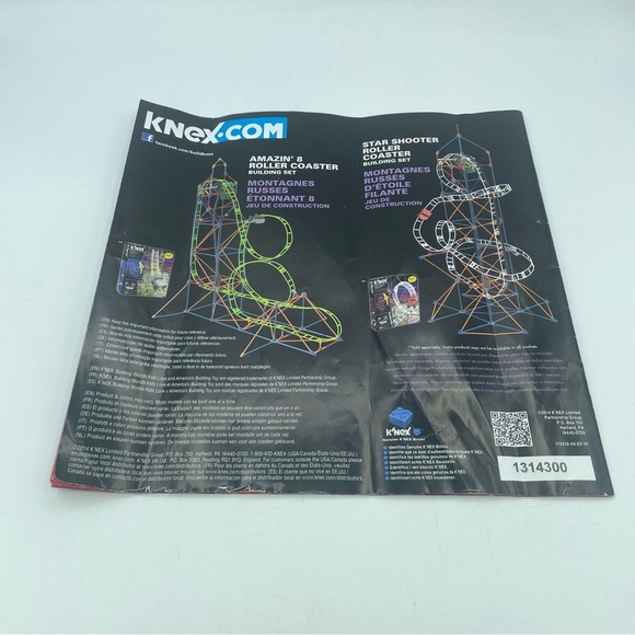 K'Nex Roller Coaster Clock Work Supersonic Swirl Instruction Manuals 13410 15406 - Picture 6 of 7